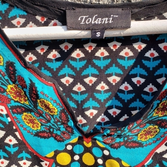Anthropologie Tolani Top Long Sleeve Peasant‎ Silk - Picture 4 of 4